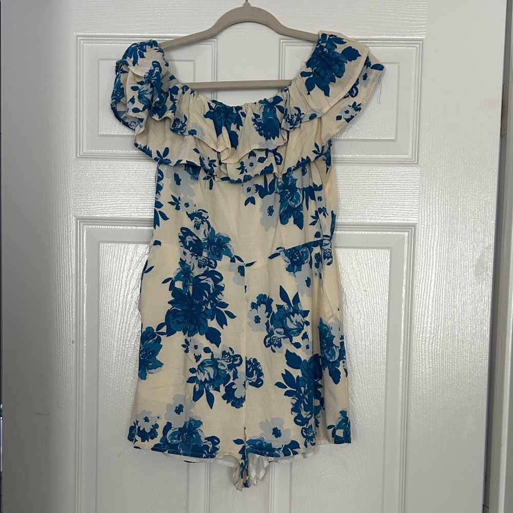 Sugarlips Blue Floral Jumpsuit
